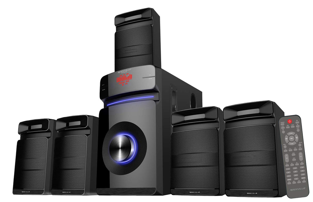 Rockville HTS45 5.1 Channel Bluetooth Home Theater Audio System