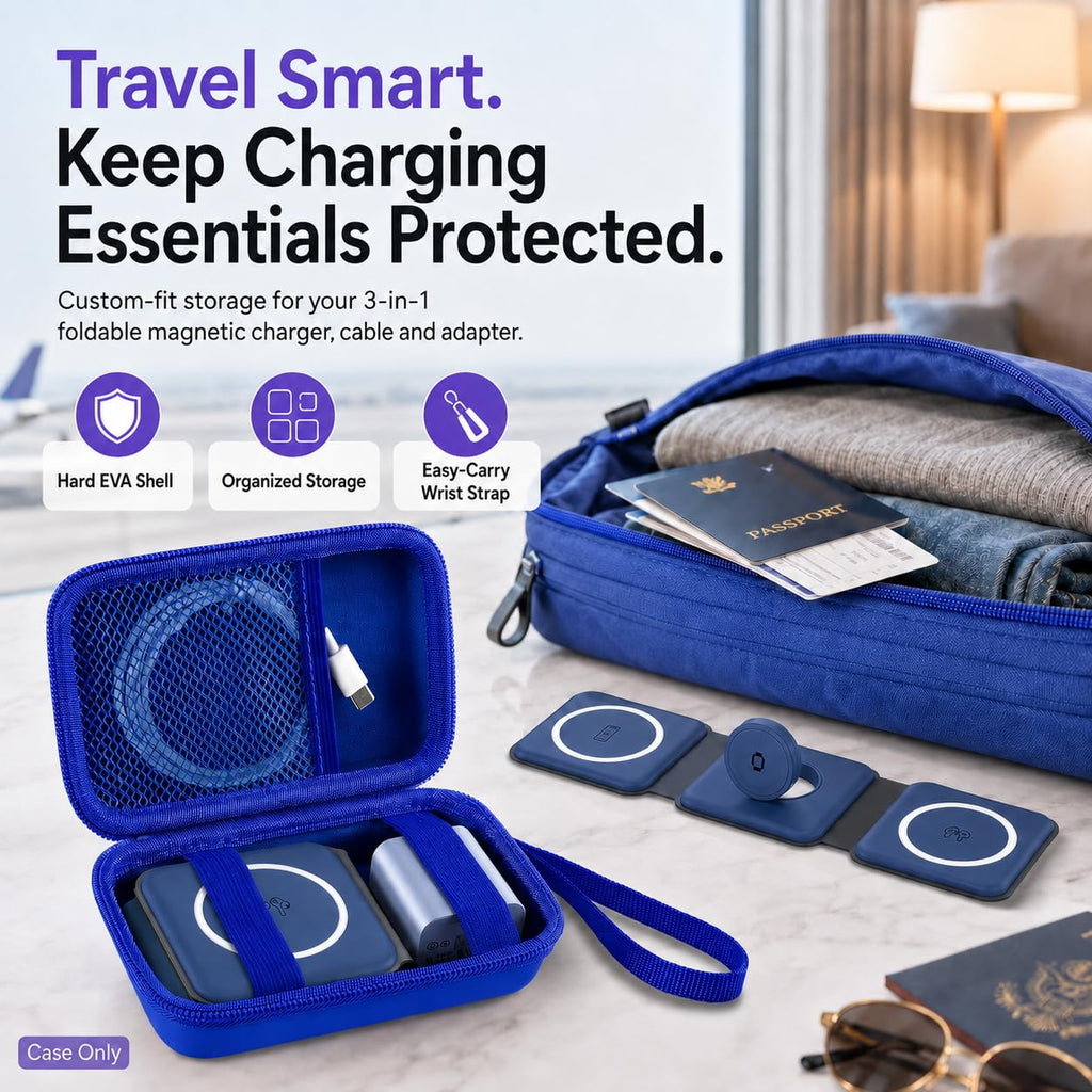 ANKHOH Travel Case for Iseyyox/for RTOPS/for QUZUDN 3 in 1 Wireless Charger