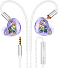 Vibes 202M Wired Earbuds - HiFi in Ear Monitor Headphones - Noise-Isolating Ear Buds w/ Mic - Clear Sound, Deep Bass & Comfort-Fit Gaming Earphones - MMCX to 3.5mm & Silver Plated Cord, Carrying Case