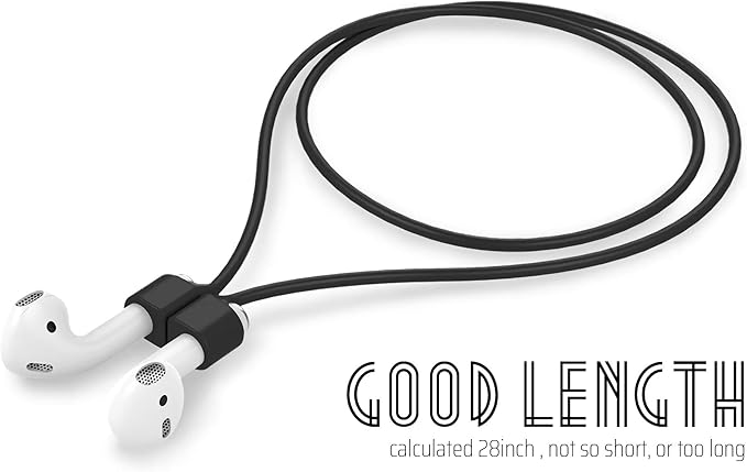 Ultra Strong Magnetic Airpod Pro Strap Anti-Lost Cord Sports Lanyard Compatible with Airpods 3rd 2nd Generation Pro 3 2 1 (3 Black)