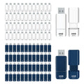 GIGASTONE 64GB Flash Drive (100 Pack) Z60NB USB 3.2 Gen 1, Ultra Fast, Retractable Capless Slider Design, Data Storage, Backup for PC/Mac/TV/Car Audio, USB 2.0/3.0/3.1 Compatible (Random Color)