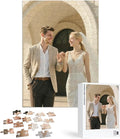 Custom Puzzles from Photos, Personalized Natural Wood Puzzle with 120/200/300/500/1000 Pieces, Customized Jigsaw Create Timeless Memories for Adults, Family, Father's Day, Lover, Pet