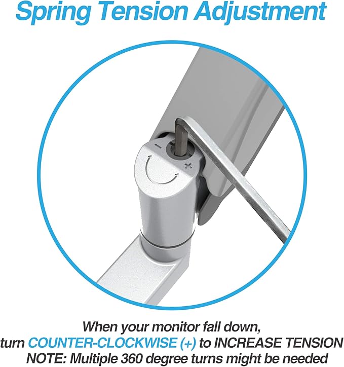 AVLT Dual Monitor Arm Wall Mount for 13-32" Screens, Full Motion - Silver