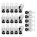 Maspen 20 Pack 8GB USB Flash Drive 2.0 Bulk USB Thumb Drives Memory Stick Jump Drive Zip Drives (8GB, 20 Pack)