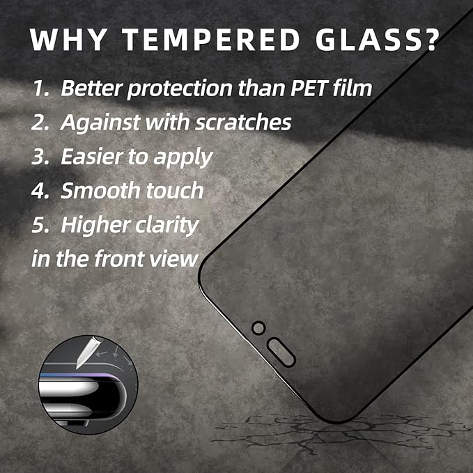 EGKimBa for iPhone 16 Plus Privacy Screen Protector, Gradient Color, Bubble Free, Easy Installation, Auto Dust-Elimination, Anti Blue Light