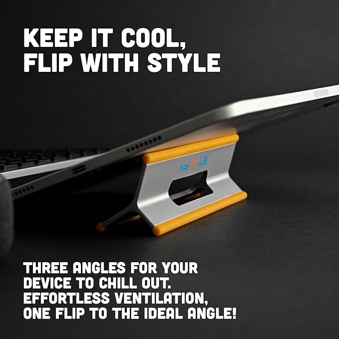 Steepy Laptop Stand for Desk - Adjustable 3-Height Laptop Stand - Portable Laptop Riser