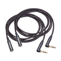 HUAELU 2Pack 3.3FT Right Angle 6.35mm TRS Stereo Male to Female Audio Cable,Right Angle 1/4 TRS Male to Female Stereo Headphone Guitar Extension Cable Cord for Amplifiers,Headphone