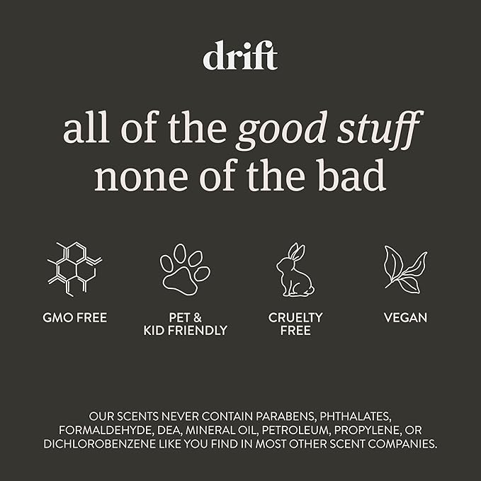 Drift Car Air Freshener - The Original Stone Air Freshener - Car Odor Eliminator - Long Lasting Scent - Metal Clip - Essential Oils -Clean Ingredients - Open Air Scent 3 Pack Refill - NO CLIP INCLUDED