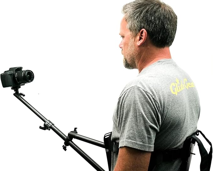 Glide Gear SNC 100 Snorricam Rig – for DSLR, Smartphone – Chest Mount, 3ft Arm, 3.3lb Payload, Lightweight Aluminum Harness
