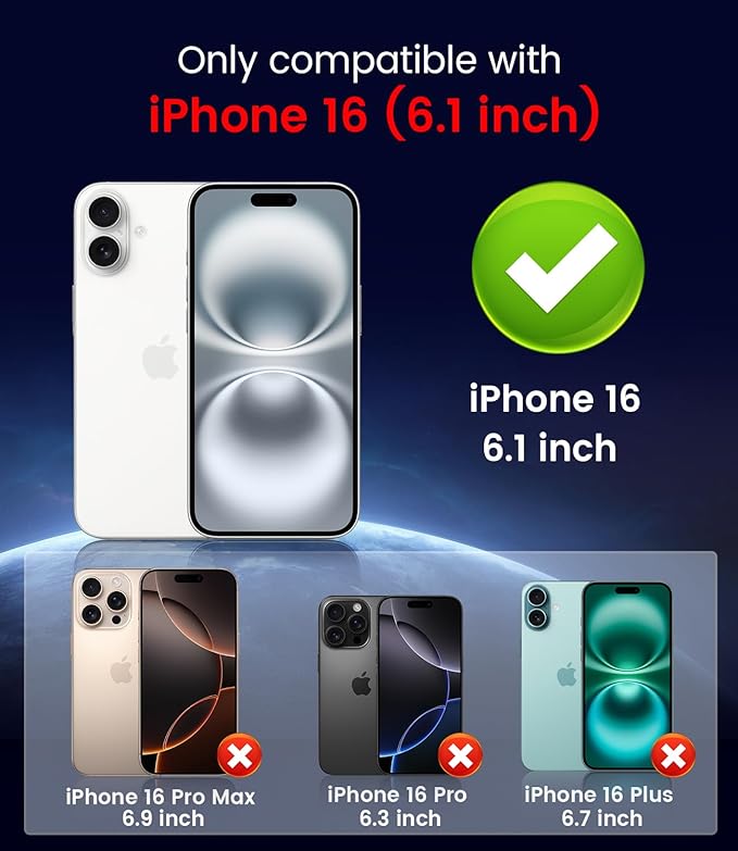 Magnetic for iPhone 16 Case [Compatible with MagSafe][Built-in Camera Lens Protector] Slim Soft Silicone Bumper Shockproof Metallic Luster Phone Case (Blue)