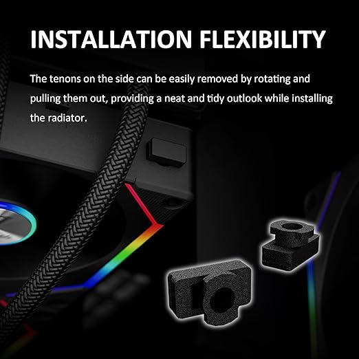 GAMDIAS 120mm ARGB PWM Case Fan, 2 Blades in 1 Fan Pack (Standard & Reverse Blades), Sync with RGB Motherboards, Easy Installation & Cable Management w/Cabless Daisy Chain Design