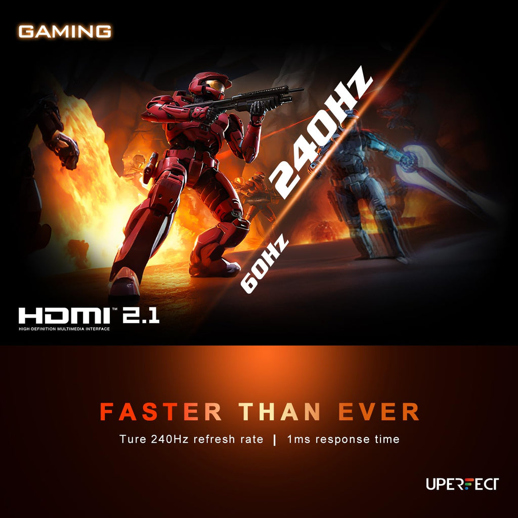 UPERFECT 2.5K 240Hz Portable Monitor, 16" 2560x1600 Portable Gaming Monitor