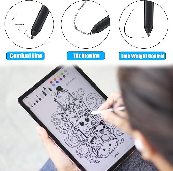 Universal Fit No Worn Out Fine Titanium Alloy Fine Pencil Nibs Compatible with BOOX Pen 2 Pro,iReader,IFLYTEK,Lamy AL-Star Digital Pen, Ballpoint Replacement Tips for eReader Digital Pen,2 Pcs