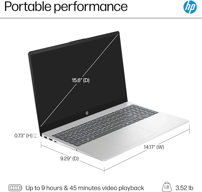 HP 15.6 Touchscreen Laptop Computer for Business, Intel 13th Gen i7-1355U(Up to 5.0 GHz), 15.6" FHD Touch Screen, 16 GB RAM, 1 TB SSD, Iris Xe GPU, Wi-Fi 6, HD Webcam, Windows 11 Pro, w/Accessories