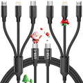 3 in 1 Multi Charging Cable, USB Cable Universal Charger, 2Pack 4FT