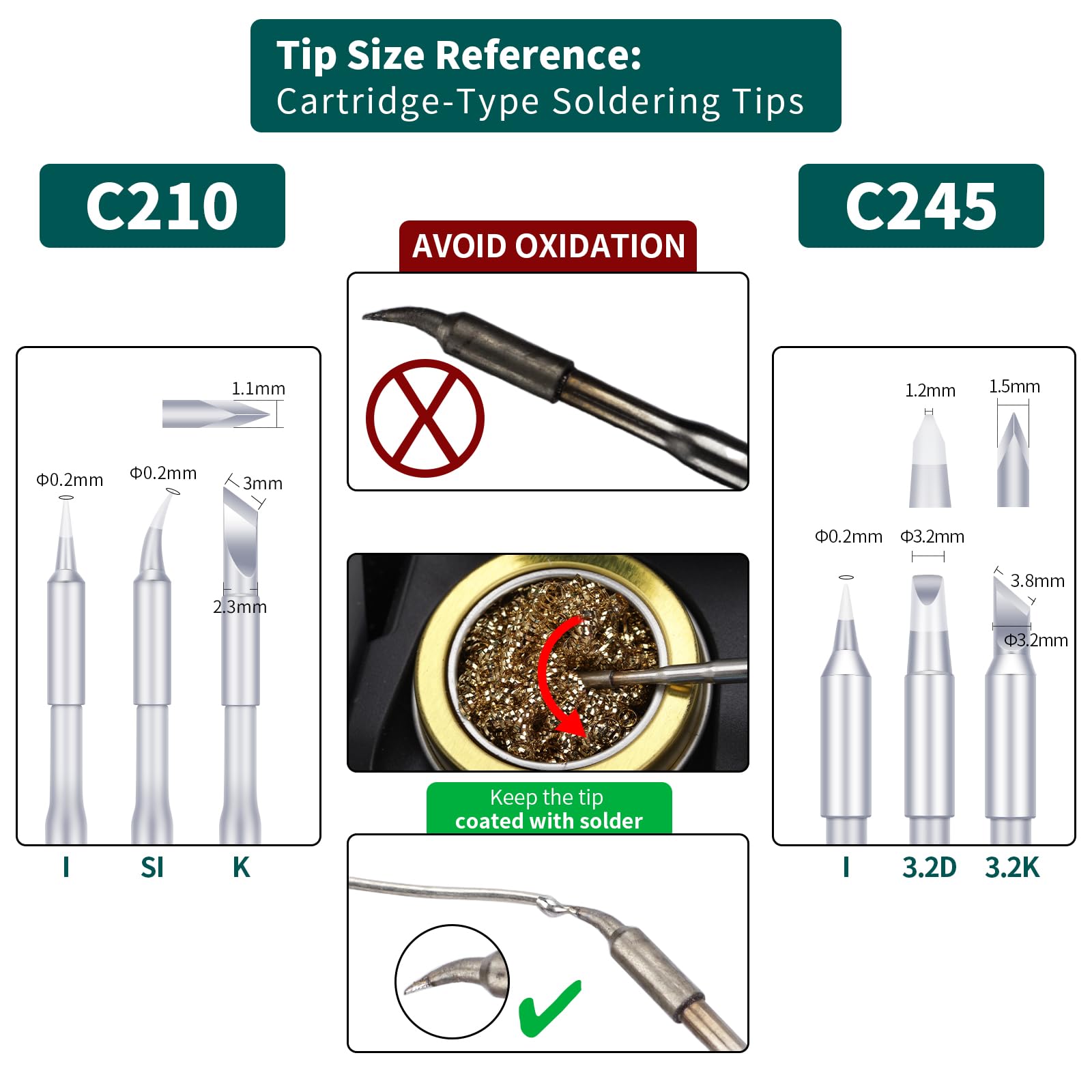 YIHUA 982 Precision Soldering Iron Station Kit with Digital LCD Display, 210 Soldering Tip Cartridge Compatible, Solder Wire Dispenser and, 4 Memory Channels, Auto Shutdown, Rapid Heating