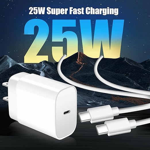 Super Fast Samsung Charger 25W USB C Android Phone Charger Block,2Pack 10FT Long Samsung Charger Fast Charging Cord Type C Wall Chargers for SamsungGalaxy S26 Ultra/S26+/S25 Ultra/S24+/S23/S22/S21/S20