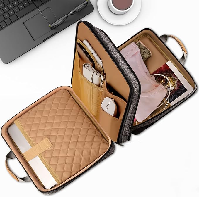ZINZ Slim Expandable Laptop Case 15.6 Inch Sleeve Upgraded Protective Durable Recycled Carrying Case Compatible with MacBook 15" & 16" and Most 15" 15.6" 16" Notebook,D01G03
