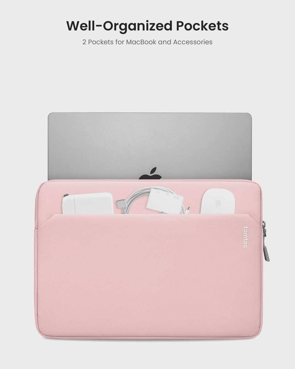 tomtoc Slim Laptop Sleeve for 15-inch 2026 New MacBook Air M5/A3448, M4/A3241, M3/M2, 15 Inch Microsoft Surface Laptop AI PC/7/6, Dell XPS 15 Plus, Recycled Water-Resistant Protective Case Bag