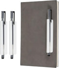 PATIKIL 2 Pcs Adhesive Pencil Holders, 105mm Long Universal Pencil Clip Silicone Pen Holder Office Pen Organizer for Desk Wall Clipboard Notebook Tablet Case Stylus, White