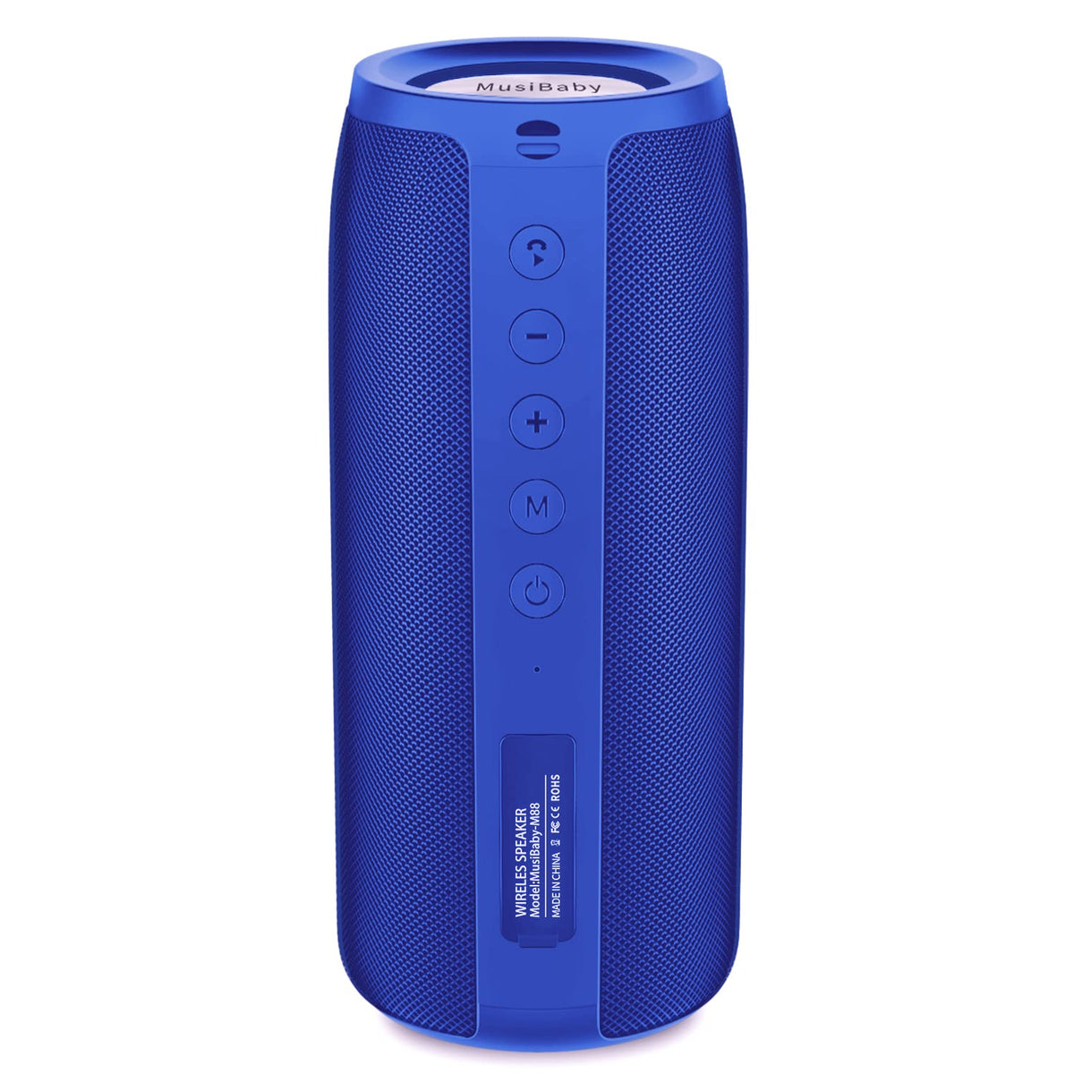 Musibaby M88 Bluetooth Speaker, 40H Playtime, Deep Bass, Black