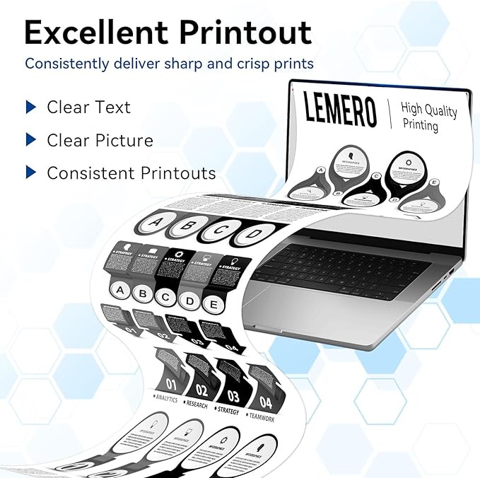 LEMERO Compatible Toner Cartridge Replacement for Brother TN830XL TN830 TN-830 Black High Yield Toner Cartridge Work with DCP-L2640DW HL-L2460DW HL-L2480DW HL-L2405W MFC-L2820DW Printer 830XL 2-Black