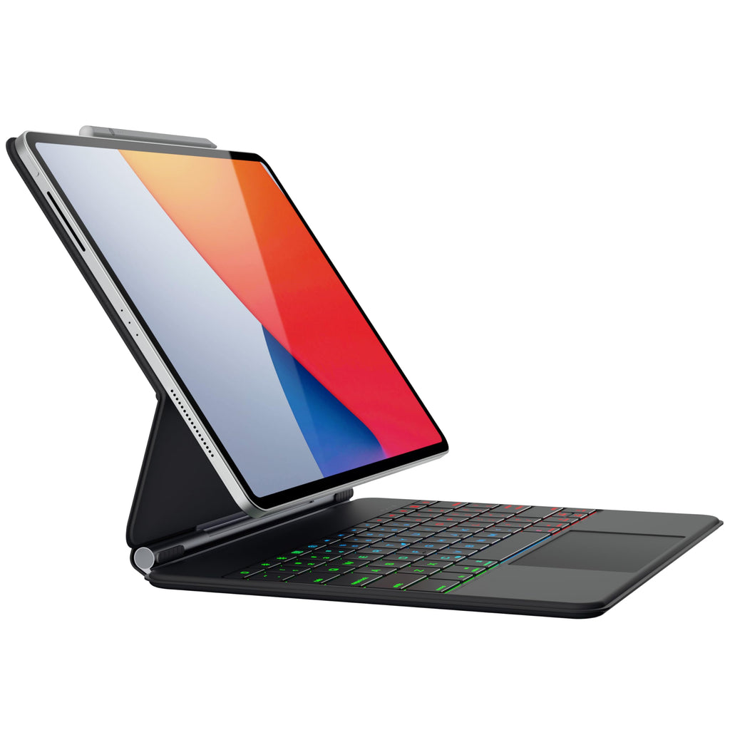doqo Magic Keyboard Case for iPad Air 13 & iPad Pro 12.9" with Trackpad