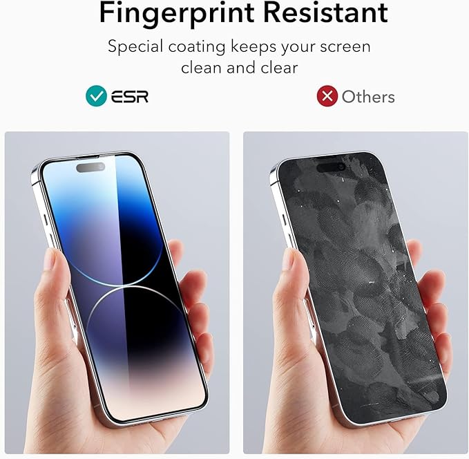 ESR 3 Pack for iPhone 14 Pro Max Screen Protector, [9H Hardness] [Military Grade Shatterproof] Tempered Glass Film with Easy Installation Tool, HD Clear, Scratch Resistant