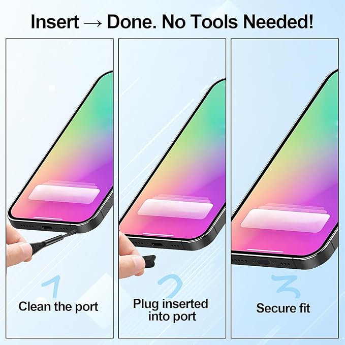 USB C Dust Plugs [36-Pack] -Anti Dust Plug Cover Charging Silicone Port Covers with Cleaning Brush Universal Type-C Protector for All USB C Devices