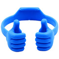 Honsky Thumbs-up Cell Phone Stand Holder,Tablet Stand Cradle for Desk Desktop Smartphone Cellphone Mobile Phone,Tablets - Universal, Adjustable Flexible,Blue