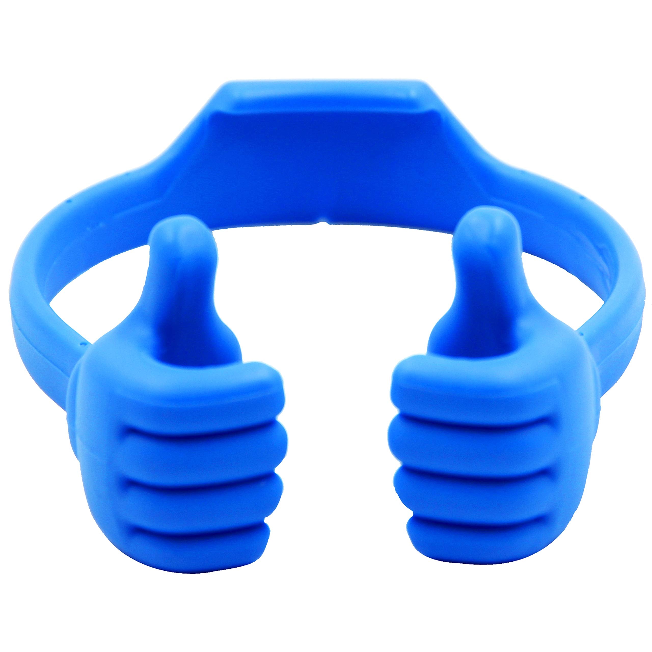 Honsky Thumbs-up Cell Phone Stand Holder,Tablet Stand Cradle for Desk Desktop Smartphone Cellphone Mobile Phone,Tablets - Universal, Adjustable Flexible,Blue