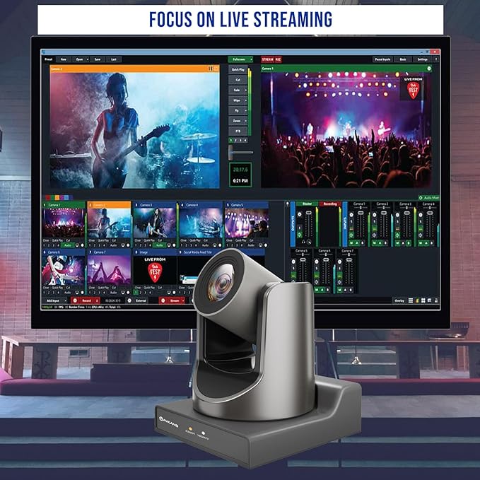 AVKANS 30X NDI PTZ Camera with HDMI SDI Video Outputs, Official NDI Products (20X NDI Camera Kits 2:1)