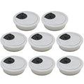 BOPOREAE Desk Grommet 2-1/16" (53 mm), Desk Cord Hole Cover, Cable Grommet ABS Plastic, Desk Hole Grommet for Office and Home Table Cable, Detachable Cable Cord Organizer (Silver Sand 8 Pcs)