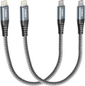 ohbox 1FT USB-C to Lightning Cable 2Pack, MFi Certified Type C iPhone Charger Cord, Fast Charging, Compatible with iPhone 14/13/12/11 Pro Max/XR/XS/X/8 Plus/SE/iPad