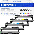 DR229CL Drum Unit (Not Toner)4-Pack Replacement Compatible for Brother DR-229CL Imaging Drum MFC-L3720CDW MFC-L3780CDW HL-L3220CDW HL-L3280CDW HL-L3300CDW HL-L3295CDW L8245CDW MFC-L8395CDW Printer Set