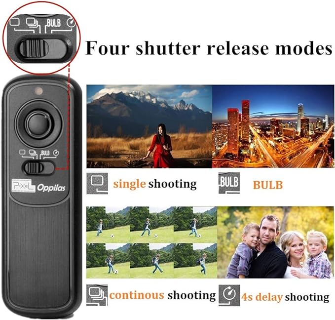 Pixel DSLR Wireless Shutter Release Remote Control L1 for Panasonic RM-L1AM S5 S1 G95 G91 G90 G9 G10 G70 GH3 GH4 GH5 GH6 GX7 G85 G81 FZ50K FZ100 FZ200 FZ1000 FZ2500 FZ2000 FZ330 FZ30GX7 Remote Shutter