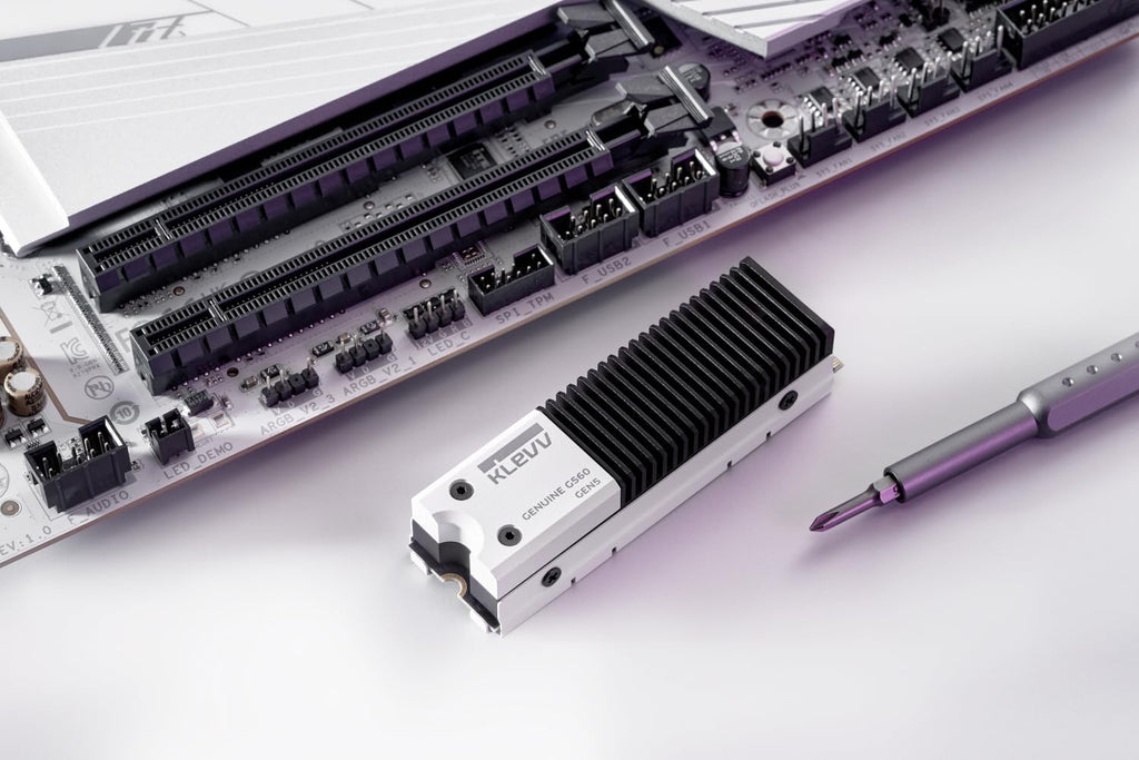 KLEVV Genuine G560 1TB M.2 2280 NVMe PCIe Gen5x4 Internal SSD Heatsink Included, up to 13000MB/s with DRAM Cash (K01TBM2SP0-G56)