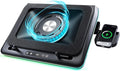IMMOENUC- Compressed Air Laptop Cooling Pad with Wireless Charging RGB Laptop Cooler Stand with Powerful External Turbo Cooling Fan Compatible with 14-inch and Above MacBook/Dell/HP/Lenovo Laptops