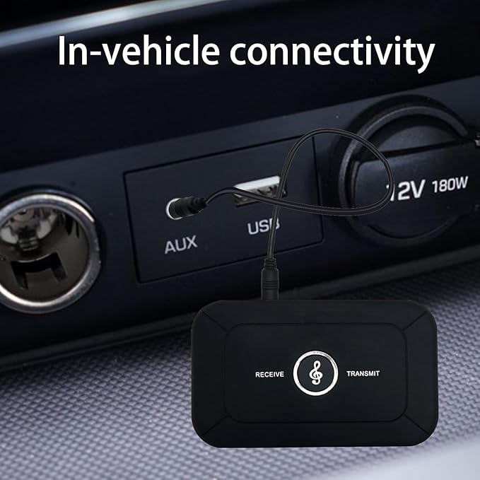 Bluetooth Audio Transmitter Receiver, 2 in 1 Bluetooth 5.3 Adapter for Bose Wave Radio IV III II Awr1b1 Awr1b2, TV, Computer, MP3 and Gym - Connect Speakers for Seamless Streaming