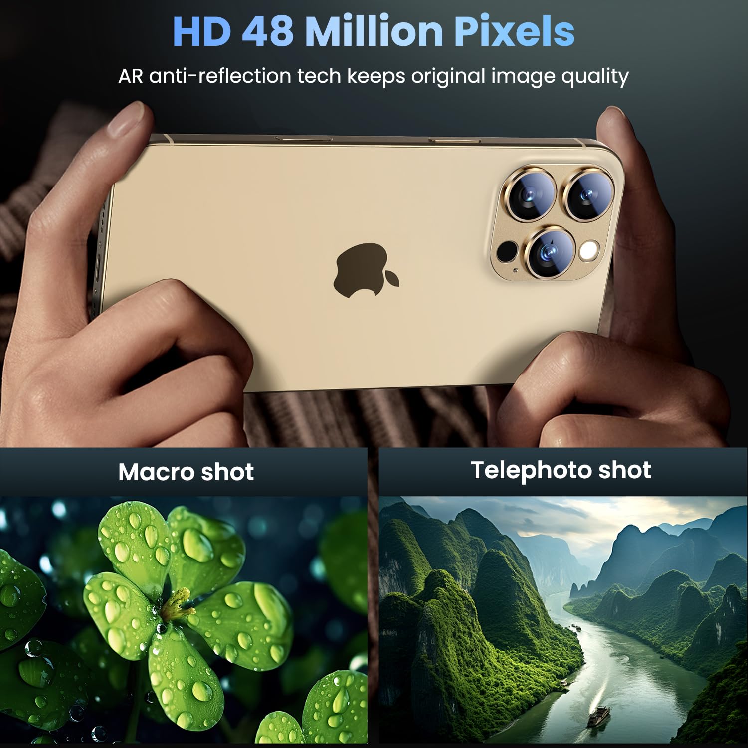 Uyiton for iPhone 16 Pro/iPhone 16 Pro Max Camera Lens Protector