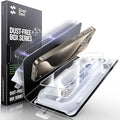 SMARTDEVIL 3 Pack Screen Protector for iPhone 15 Pro Max, Bubble-and-Dust-Free Box, HD Tempered Glass, Military Grade Shatterproof & Ultra Durable, Easy Installation