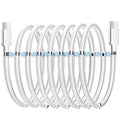 AICase Magnetic Charging Cable, Type C to Type C (6.5 FT) Super Organized Charging Magnetic Absorption Nano Data Cable for Samsung S23/S22/S21/S20 Ultra, MacBook Pro/Air, iPad Pro 12.9 11 Air Mini