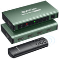 HDMI Switch 5 in 1 Out 4K@60Hz, GANA HDMI Splitter Switcher with Remote, Aluminum HDMI 2.0 Switch Box Hub for 3D, HDCP2.2, HDR, Compatible with Xbox, PS5/4/3,Fire Stick,Roku,Blu-Ray Player, Green