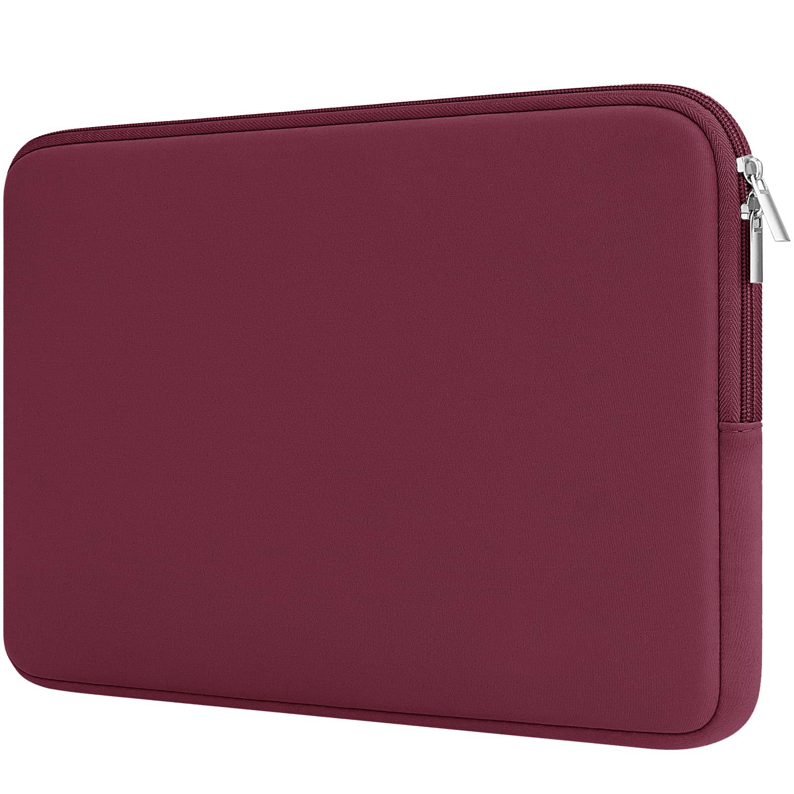 RAINYEAR 16 Inch Laptop Sleeve Case Soft Lining Padded Cover, Red