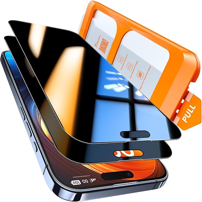TOCOL for iPhone 16 Pro Privacy Screen Protector