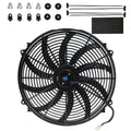 MuHize 16 Inch Radiator Cooling Fan 12V 120W Push/Pull Electric Fan Kit