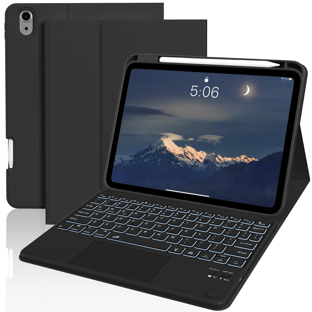 JKSML for iPad(A16) 11th/10th Generation Case with Keyboard (11/10.9 inch)