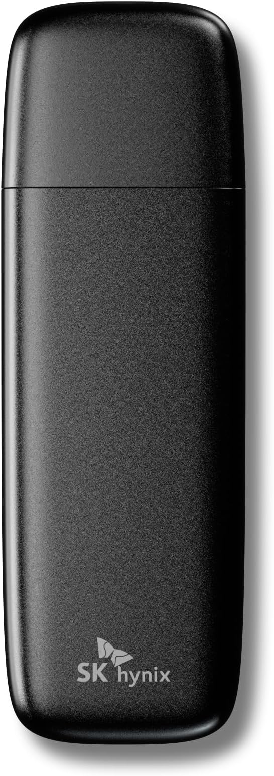SK hynix Tube T31 512GB Stick Type SSD with DRAM | up to 1000MB/s | 10 Gbps | USB-A 3.2 Gen2 | External Solid State Flash Drive Compatible with Mac, Window PC, PS4, PS5 & Xbox