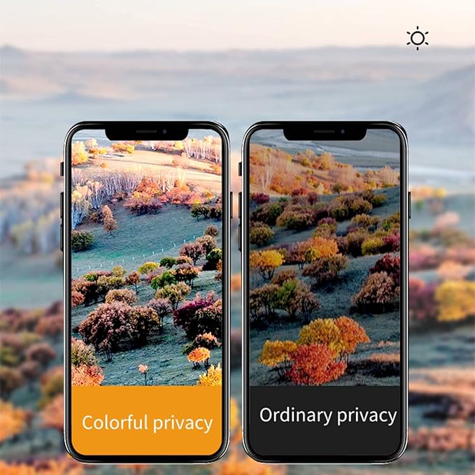 Privacy Screen Protector for iPhone 12 Pro max (6.7 inch)- Flexible film, Gradient Colorful, Anti-blue light, anti-glare, filter screenultraviolet