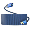 USB 3.0 Extension Cable 1.5 ft,Type A Male to Female Extension Cord Durable Braided Material High Data Transfer Compatible with USB Keyboard,Mouse,Flash Drive, Hard Drive,Printer